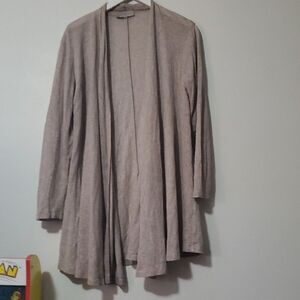 bryn Walker Light Tan Open Cardigan